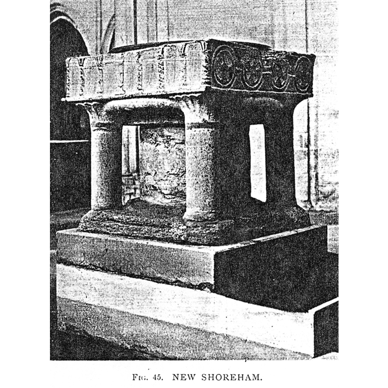 showing the north and south sides. Notice the damage on the upper rim between the secong and third circled cross, later repaired. The square plinth had already replaced the round one visible in Paley's drawing of ca. 1844