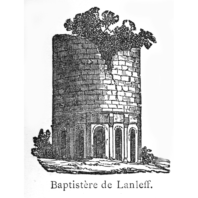 Illustration in Corblet (1881) showing the exterior of the building at the time