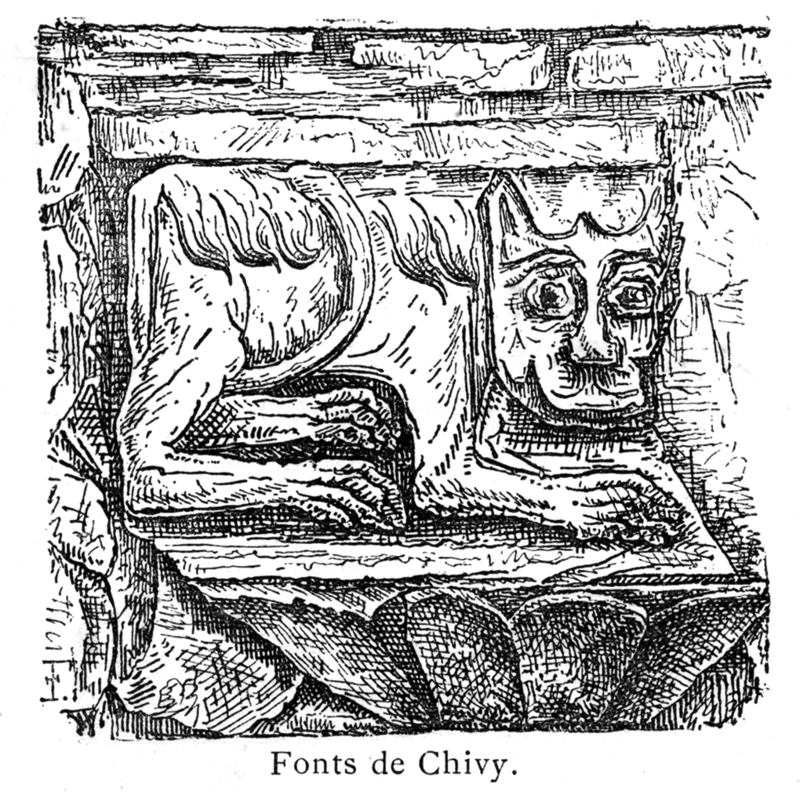 depicted in Corblet's illustration