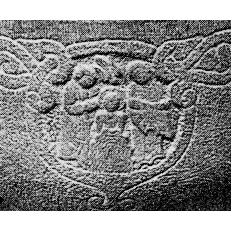 In one of the four circles on the MODERN basin sides