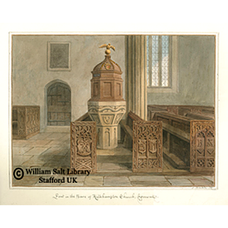 the font in 1827 with the old cover no longer in use