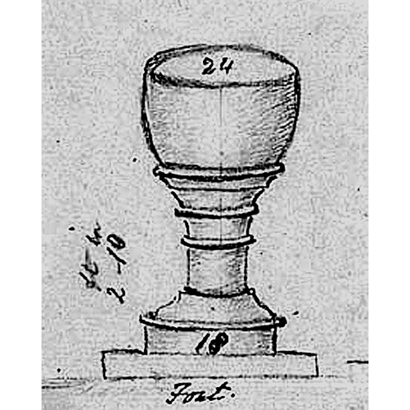 showing some of the measurements of the font