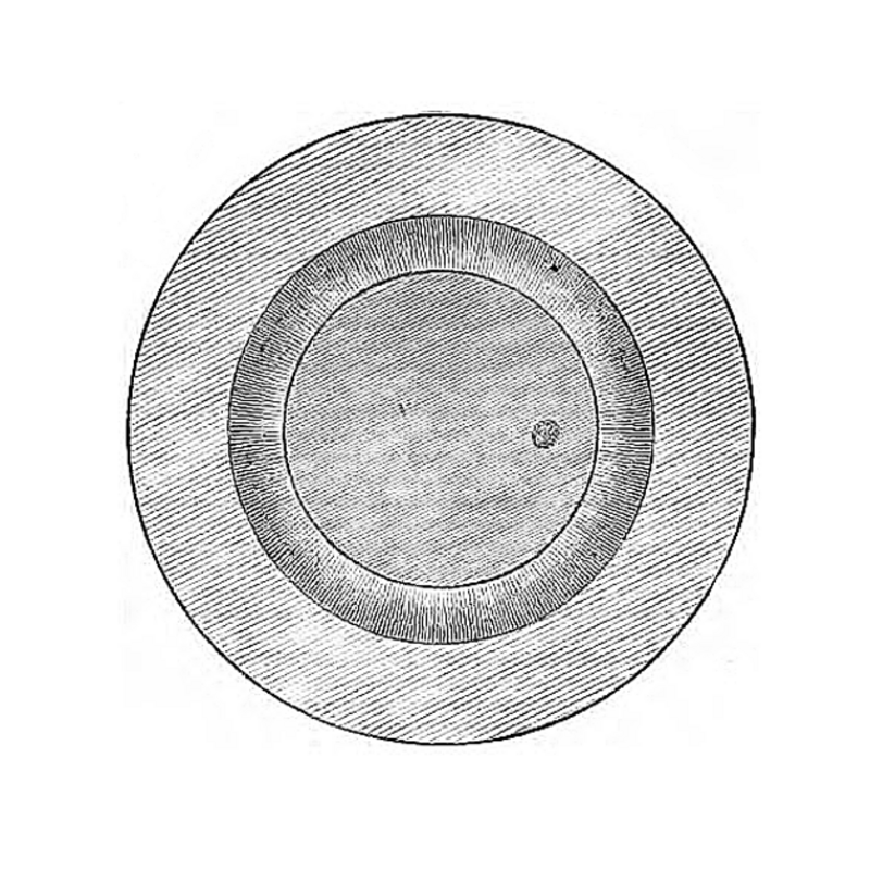 notice the drain hole off centre