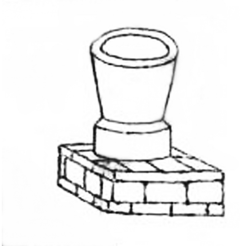 the font in the 1790s, raised on a square plinth
