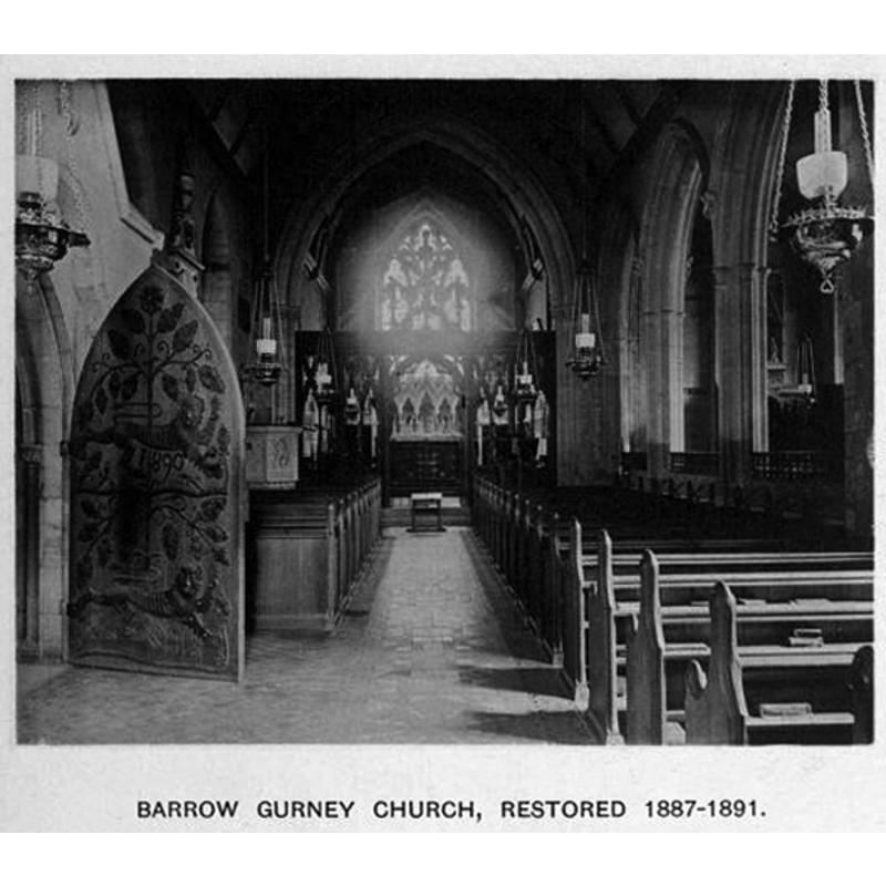 B&W photograph taken after the 1887 restoration