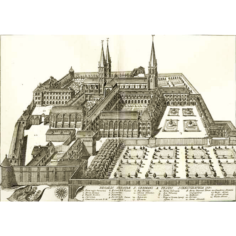 the medieval church in the context of the abbey in the late-17th century