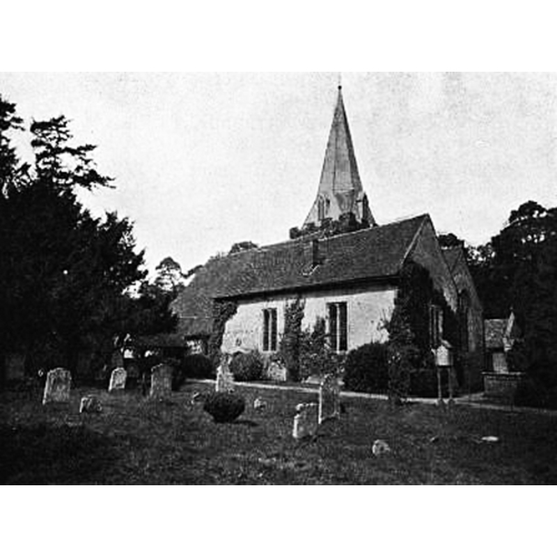 ca. 1920; notice the spire over the tower, later removed
