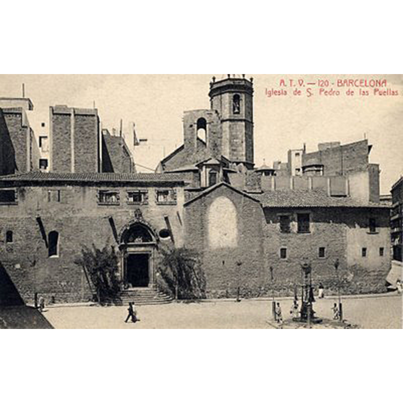 the monastery church ca. 1905, before the 1909 fire and 1911 restoration