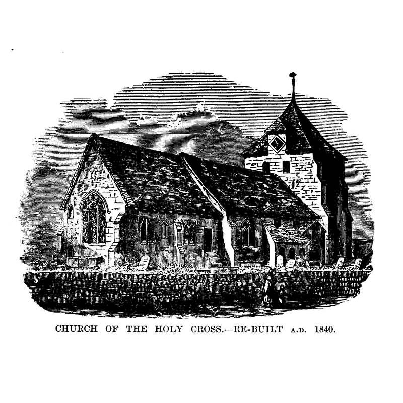 Uckfield Church of the Holy Cross ca. 1840