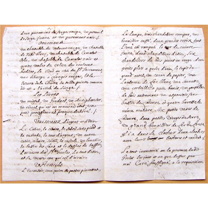 1685 inventory of church contents, p.2-3