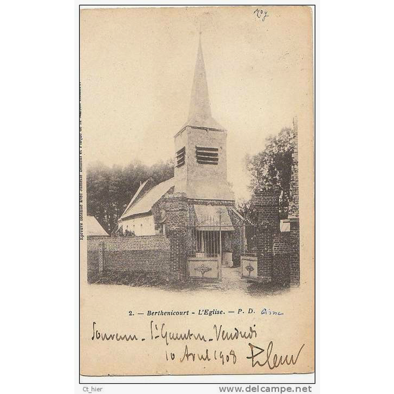 the church in 1908 or earlier -- it was destroyed in the First World War a few years later