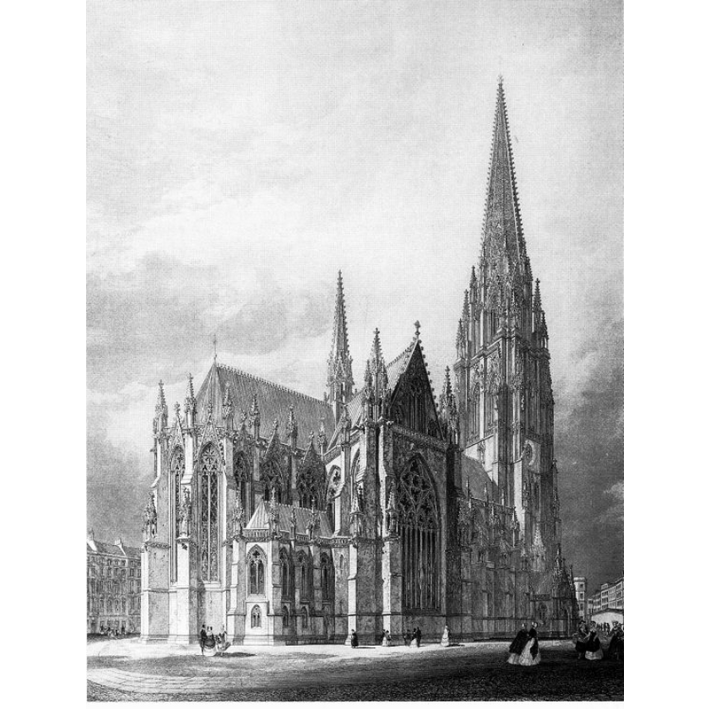 re-building plan after the destruction by fire in 1842