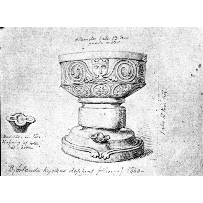 showing a separate drawing of the drainage mini-basin
