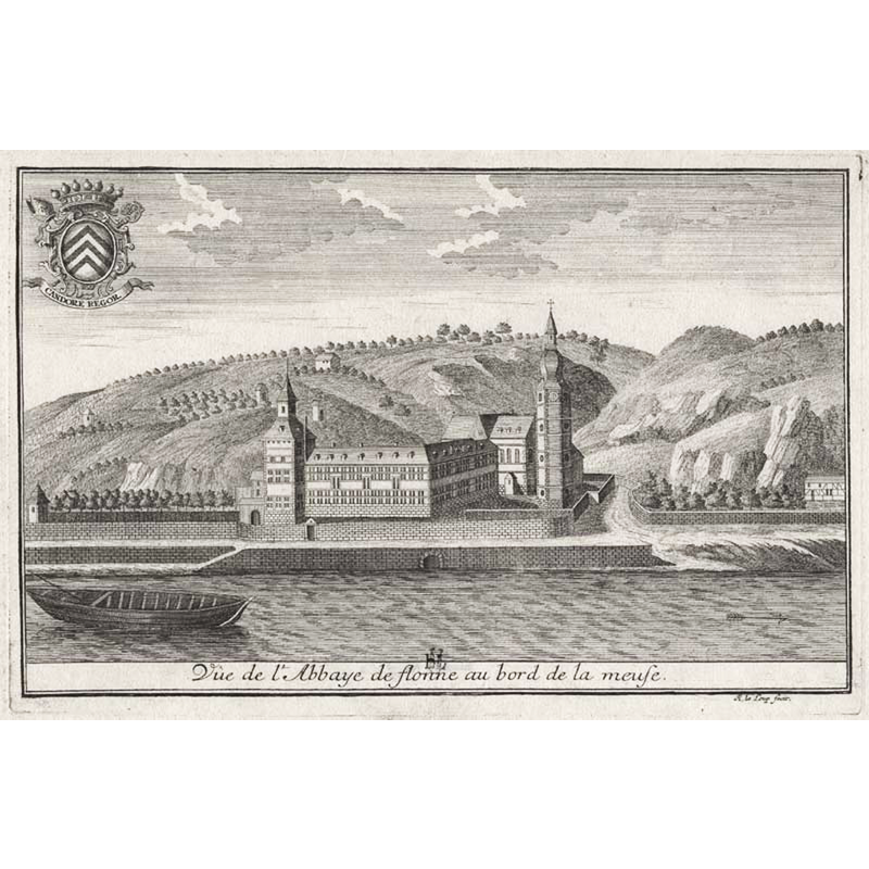the abbey in an 18thC engraving