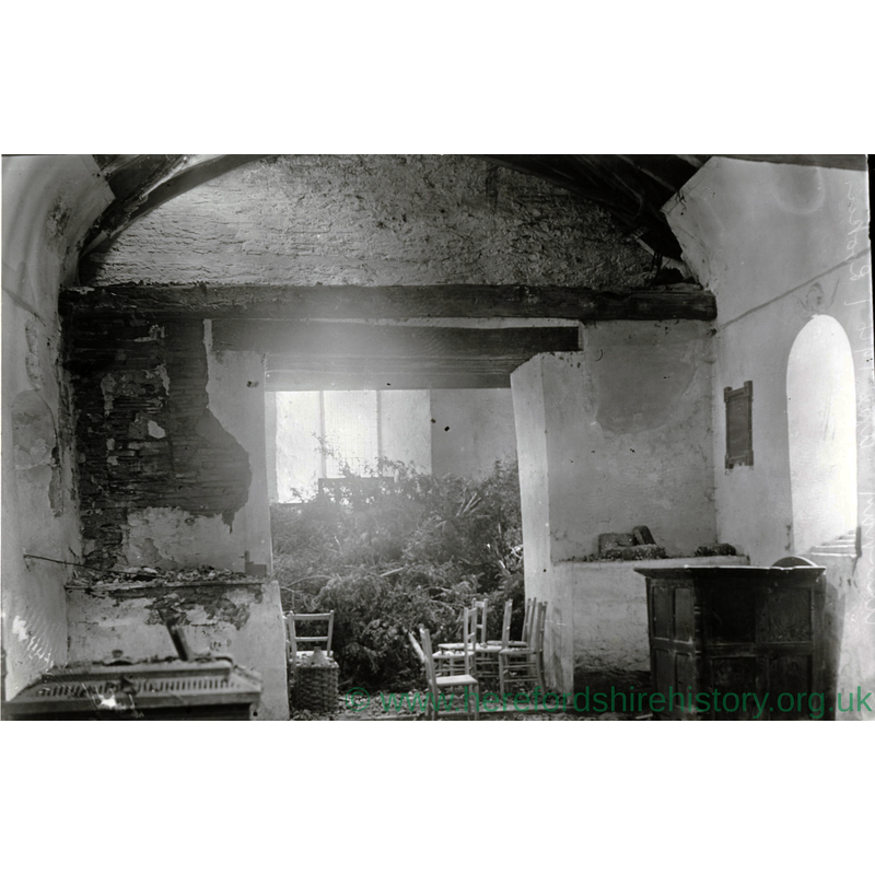 the church interior before the restoration