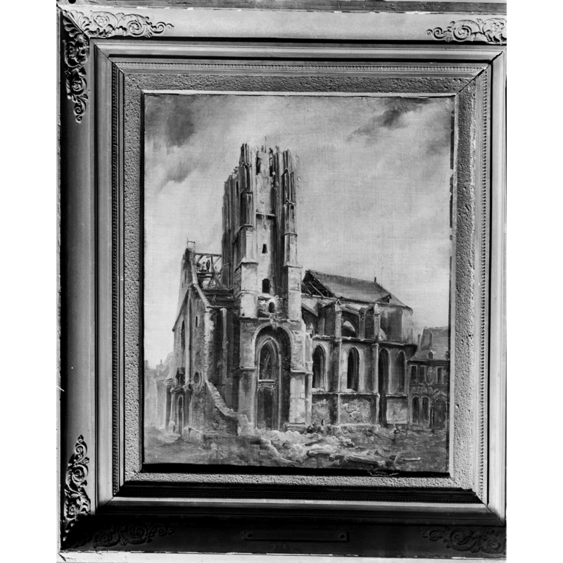 Source caption: "Bonnefantenmuseum: Sint Nicolaaskerk tijdens de afbraak in 1838" ["Bonnefantenmuseum: St. Nicholas Church during its demolition in 1838" [Google Translate]]