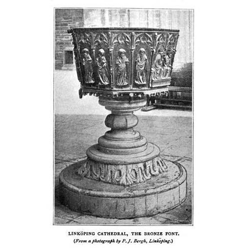 as displayed ca. 1893 on a stone base