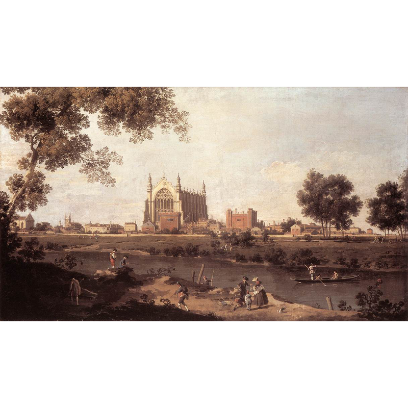 Canaletto's view of the college chapel ca. 1754