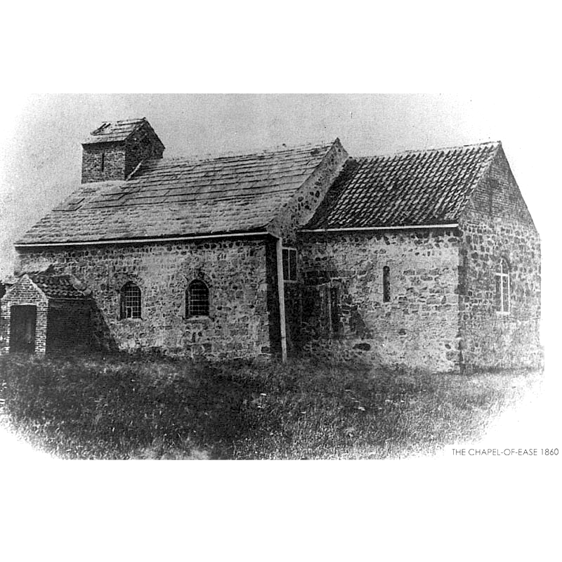 the medieval chapel of ease in 1860, just before its demolition