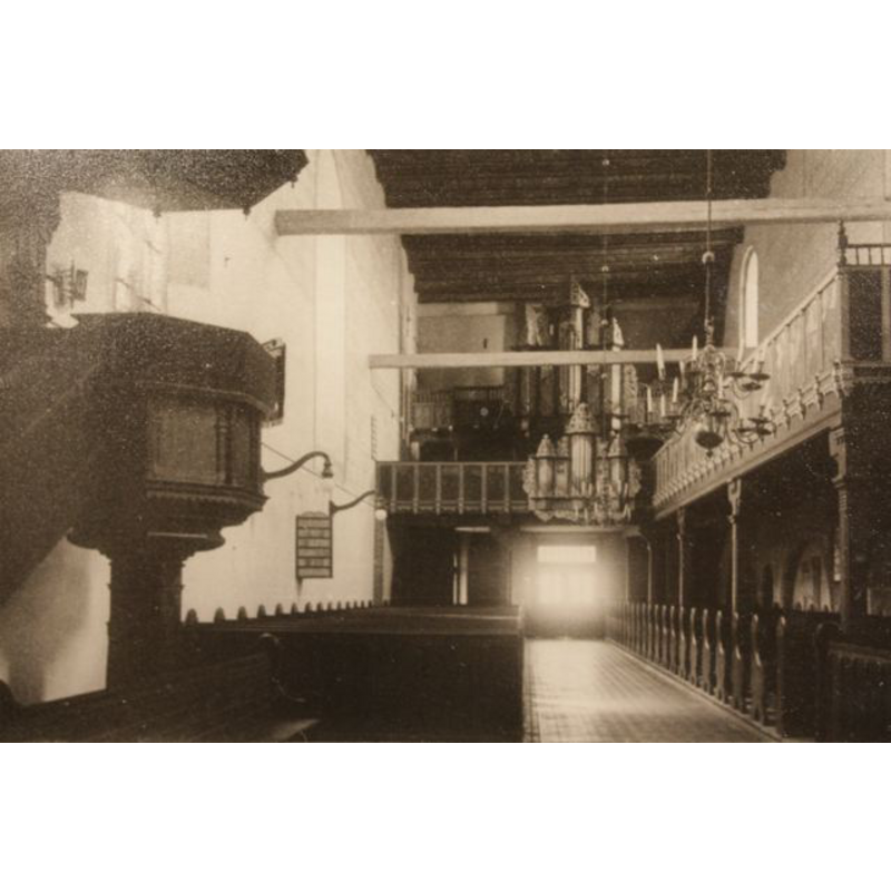 Source caption: "Die Sengwarder Kirche vermutlich Anfang des 20. Jhd."