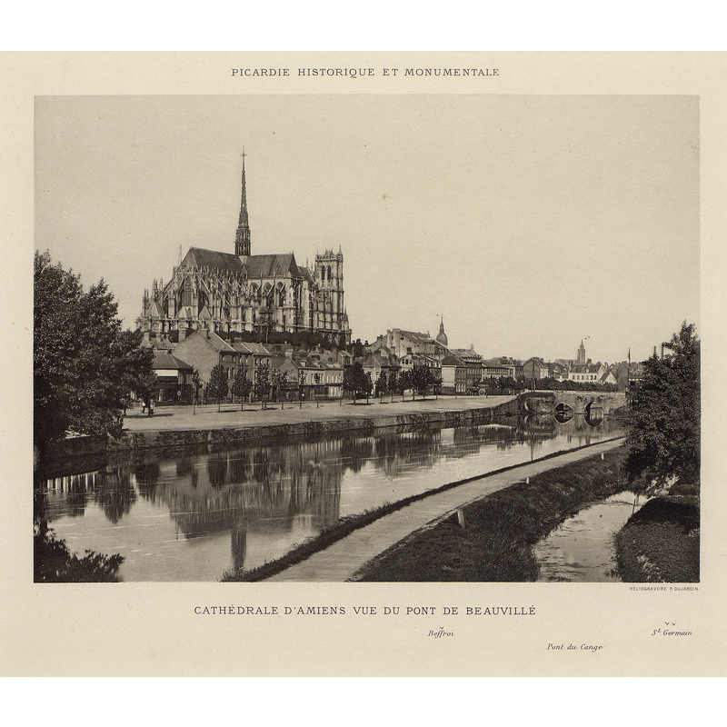 viewed from the pont de Beauville in the 1890s