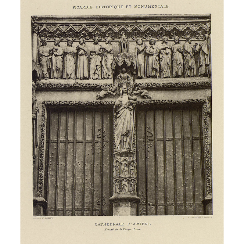 Source caption: "Portail de la Vierge dorée"
