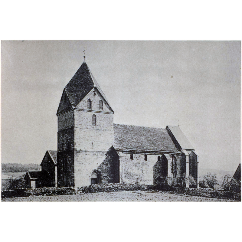 Source caption: "Die Peterskirche in Hohensyburg im Jahre 1890 von der Süd-Westseite aus gesehen."