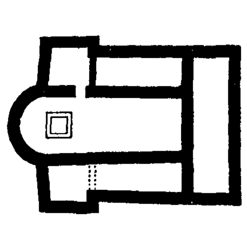 4th-5thC Christian basilica plan in Calleva Atrebatum