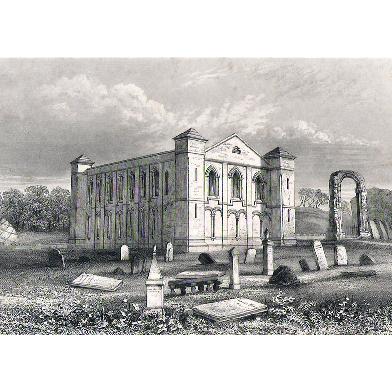 the remains of the priory ca. 1858