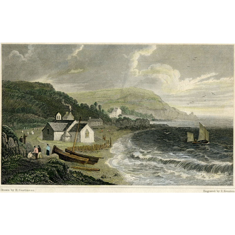 Source caption: "The old parish church of Dinas, Pembrokeshire, prior to its destruction".