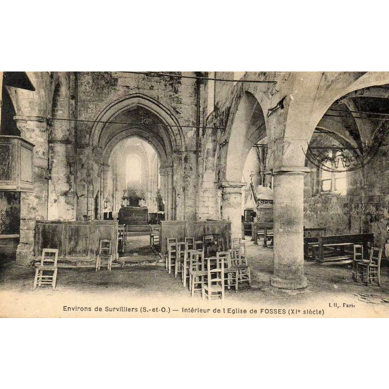 Source caption: "Vue intérieure au début du XXe siècle."