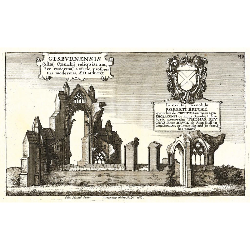 artist's view of the ruins ca. 1661