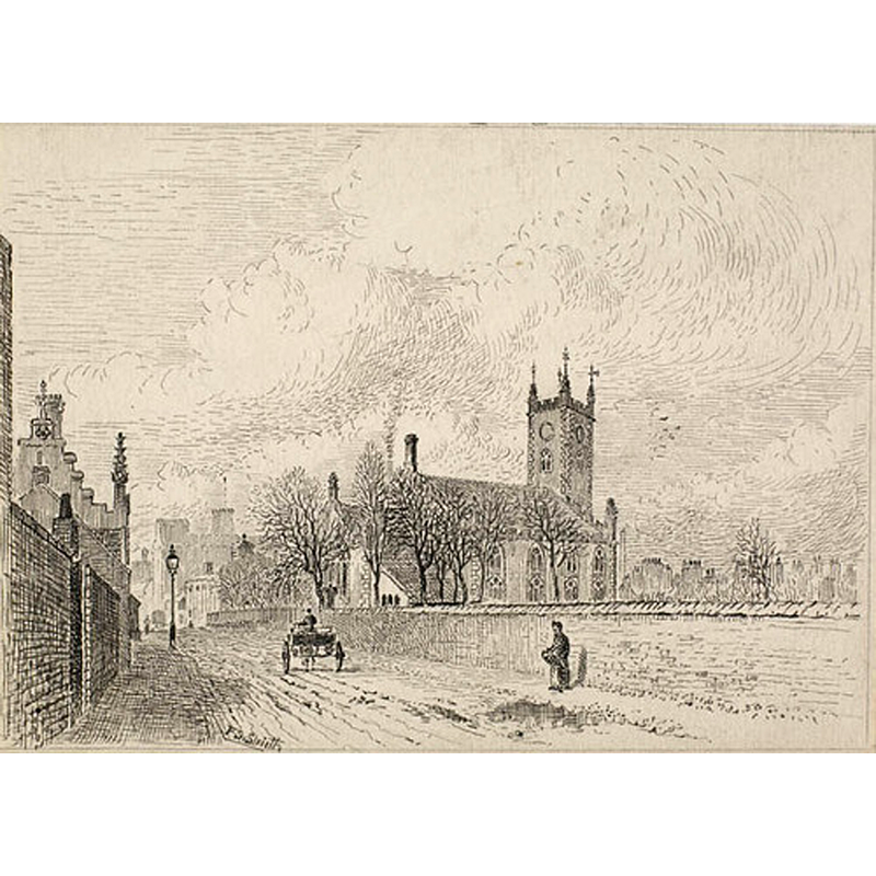 Old St Mary's: this church had replaced the medieval building in the mid-18thC but by the mid-19thC was itself in a very poor condition; it was eventually demolished, a new one built, consecrated in 1916