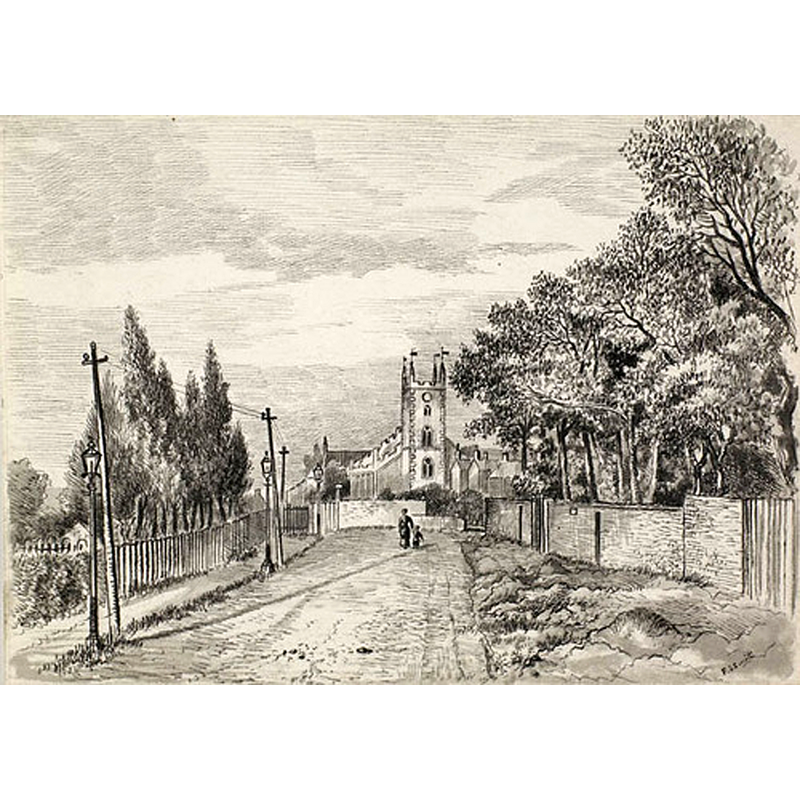 Old St Mary's: this church had replaced the medieval building in the mid-18thC but by the mid-19thC was itself in a very poor condition; it was eventually demolished, a new one built, consecrated in 1916