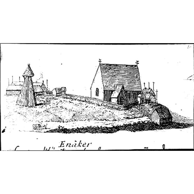 with the then detached bell-cote [the present tower is 19thC]