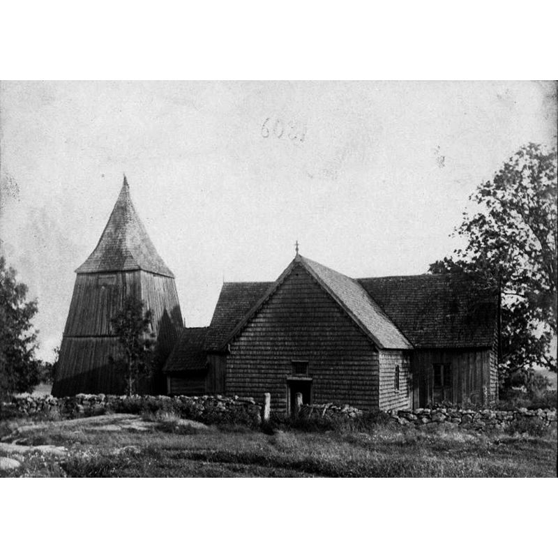 the old wooden church in 1894