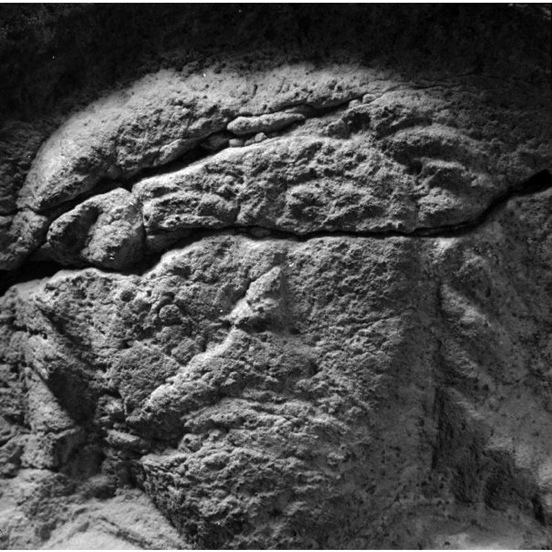 Christ's head; not haloed