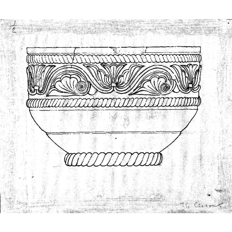 this drawing by Isak Gustaf Clason is used also by Anna-Stina Julin in Roosval (1917: fig. 82)