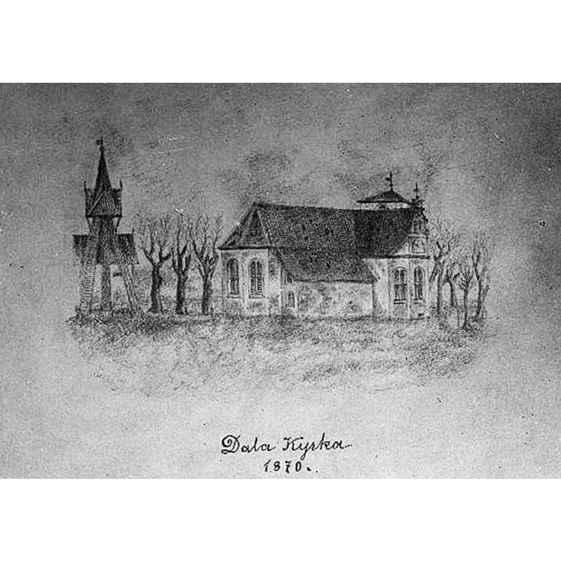 the old church in 1870