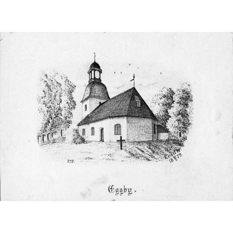 the medieval church had been re-built in the 18thC