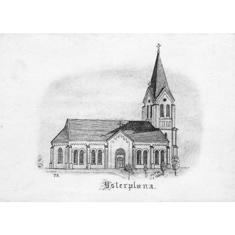 the new church was inaugurated in 1877