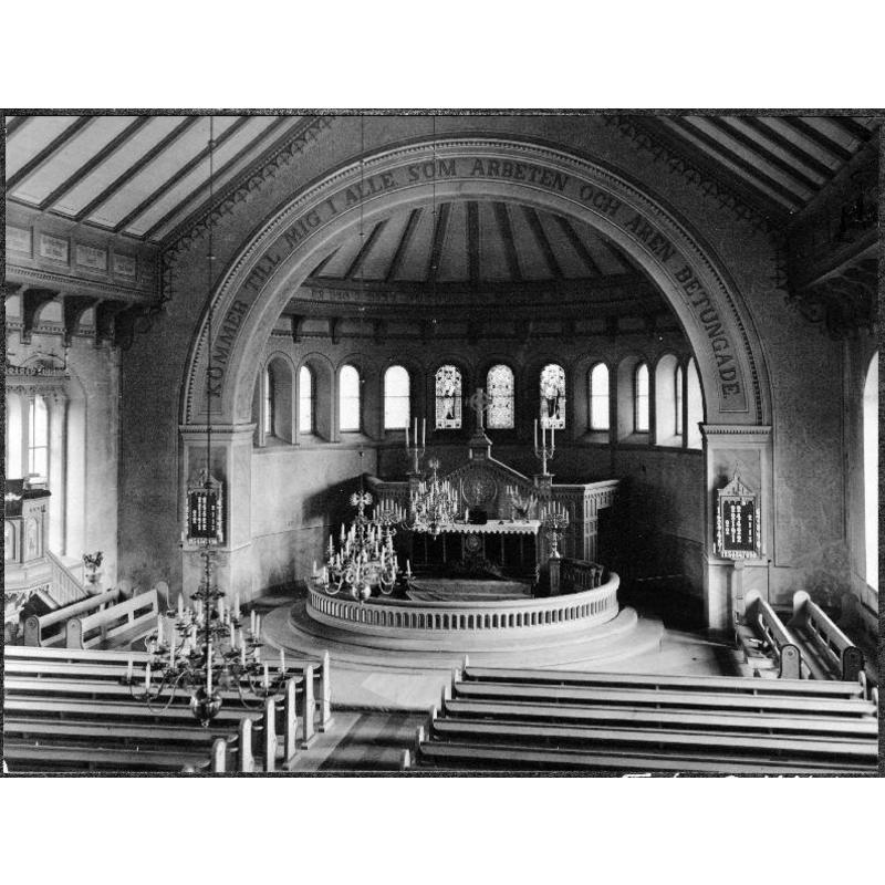 the interior of the new church