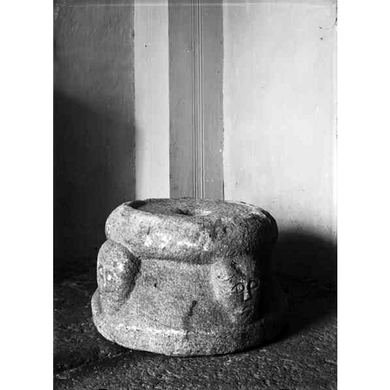 atop the pedestal base