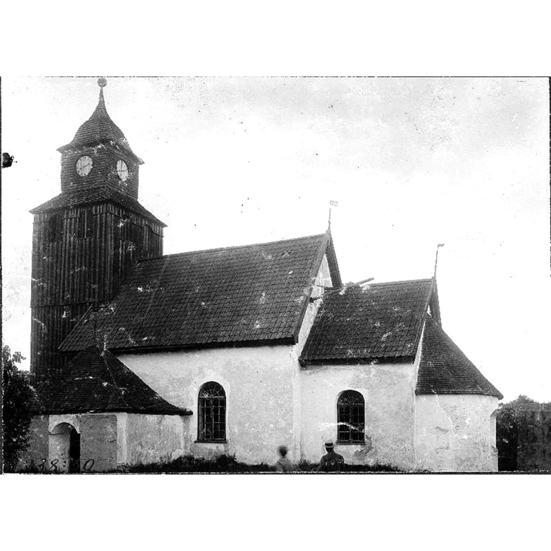 the wooden tower seen here in 1901 would be replaced by one of stone in 1903