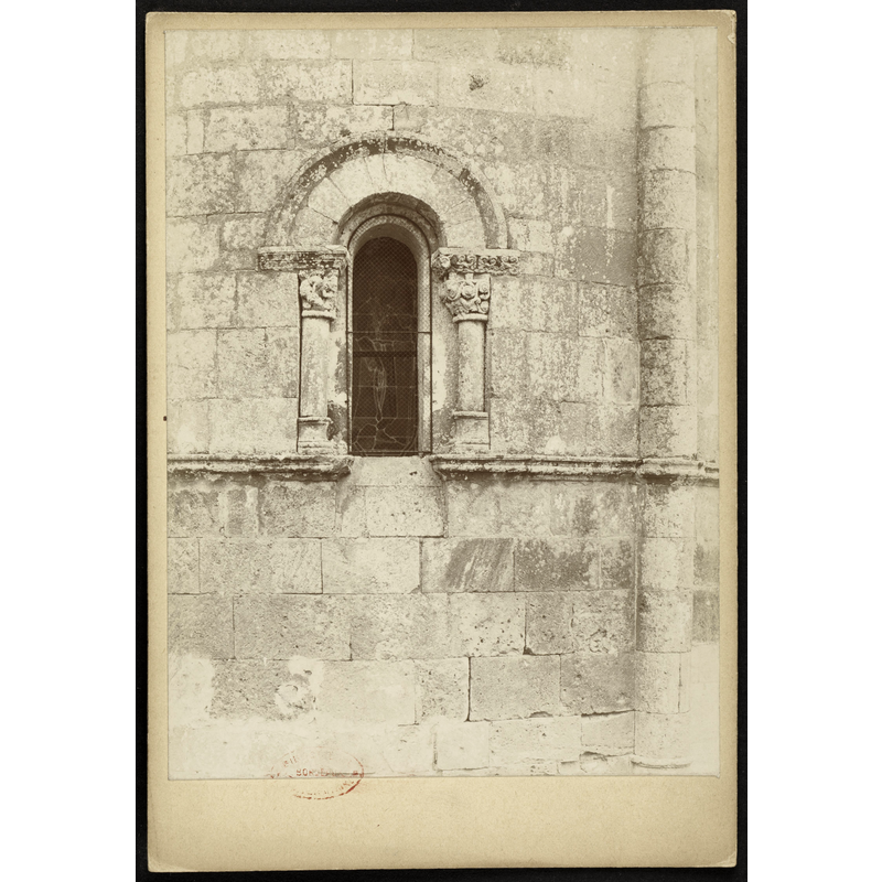 Source caption: "Jean-Auguste Brutails - Église Saint-Vivien de Romagne - vue n° 513 - Université Bordeaux Montaigne - 1886 (http://1886.u-bordeaux-montaigne.fr/items/show/1806"