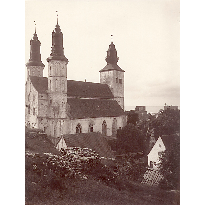 Source caption: "Visby domkyrka, Sankta Maria [...] Photograph by: Carl Curman Date: 1893 Format: Albumen print "
