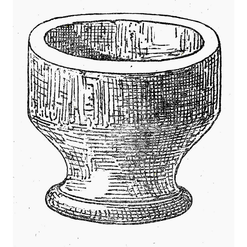 Source caption: "Dopfunt i Edsbergs kyrka" -- an illustration in Herman Hofberg's Nerikes gamla minnen; ett bidrag till fäderneslandets fornkännedom, konst-och odlings-historia (Örebro: A. Bohlin, 1868)