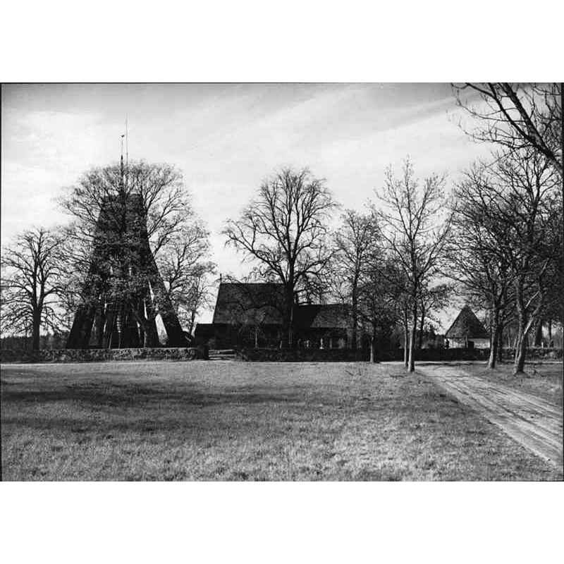 Source caption: "Tångeråsa kyrka [...] Kyrkan från söder."