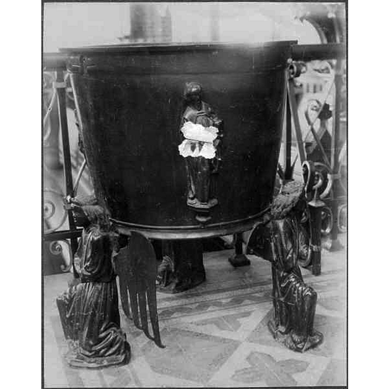Source caption: "Asmundtorps kyrka [...] Dopfunt."