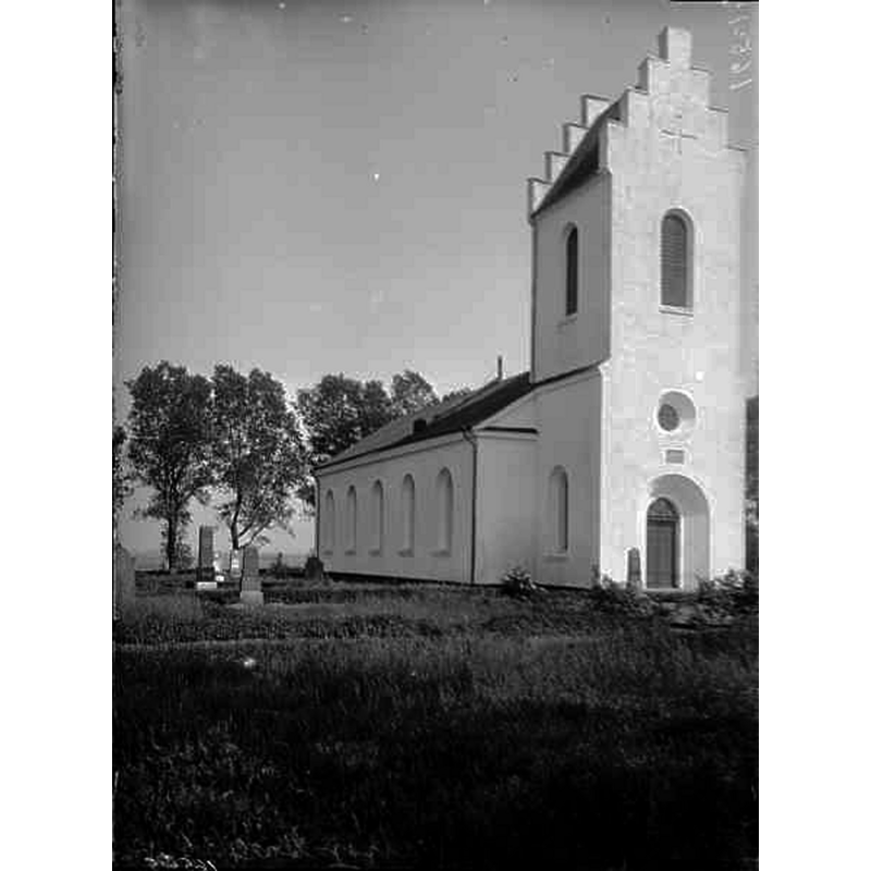 Source caption: "Dagstorps kyrka [...] Kyrkan från nordväst."